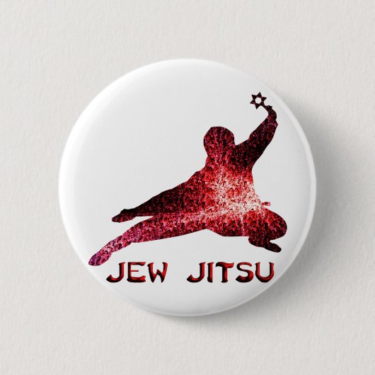 Jew Jitsu Ronde Button 5,7 Cm (Voorkant)