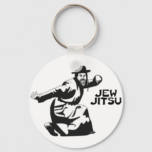 Jew Jitsu-sleutelketen | Joodse balie Mitzvah Gift Sleutelhanger (Voorkant)