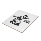 Jew Jitsu Tile | Joodse balie Mitzvah Gifts Tegeltje (Zijkant)