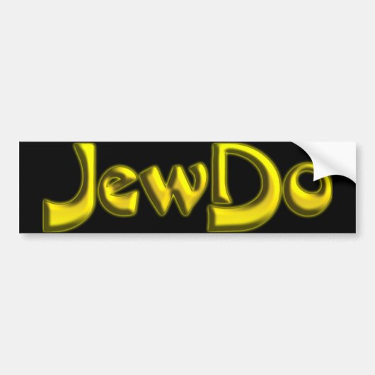 Jewdo Bumpersticker (Voorkant)