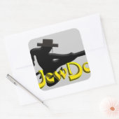 Jewdo Vierkante Sticker (Envelop)