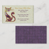 Jewel Art Cat beaded Visitekaartje (Voorkant / Achterkant)