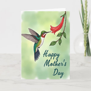 Jewel Bird Bloem Moederdag kaart