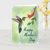 Jewel Bird Bloem Moederdag kaart (Gele Bloem)