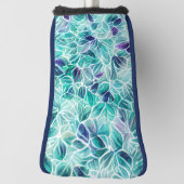 Jewel Blues Leaf Pattern Golfheadcover (Draai 90)