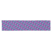 Jewel Butterflies in Purple and Blue Pattern Korte Tafelloper (Horizontaal)