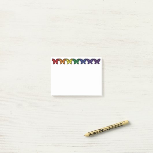 Jewel Butterflies Post-it® Notes (Op bureau)