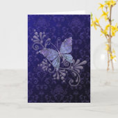 Jewel Butterfly Kaart (Gele Bloem)