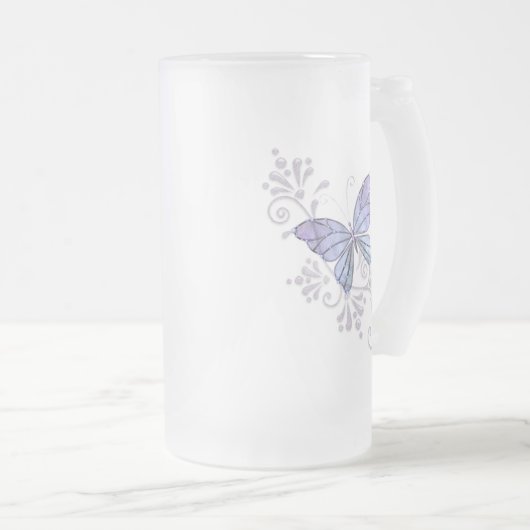 Jewel Butterfly Matglas Bierpul (Voorkant rechts)