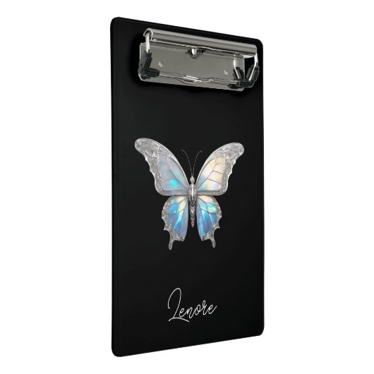 Jewel Butterfly Opal en Zilver Mini Klembord (Schuin)