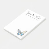 Jewel Butterfly Opal en Zilver Post-it® Notes (Schuin)