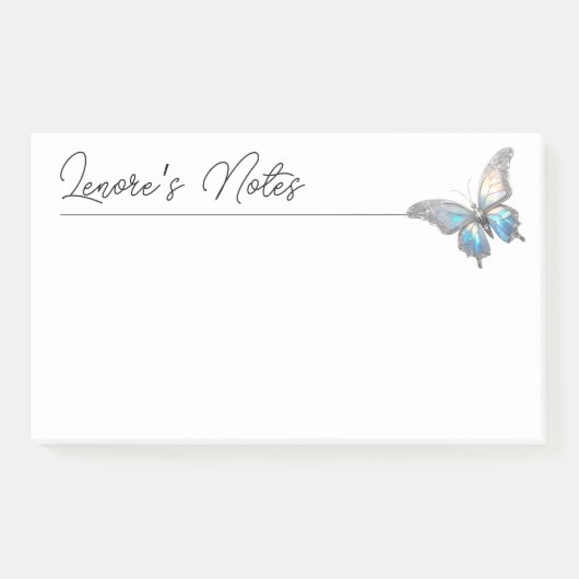 Jewel Butterfly Opal en Zilver Post-it® Notes (Voorkant)