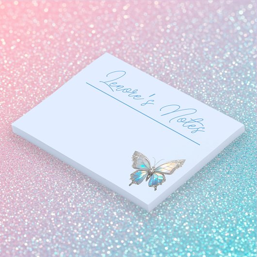 Jewel Butterfly Opal en Zilver Post-it® Notes