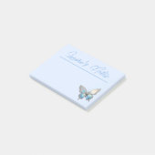 Jewel Butterfly Opal en Zilver Post-it® Notes (Schuin)