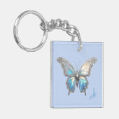 Jewel Butterfly Opal en Zilver Sleutelhanger (Voorkant Links)