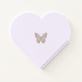 Jewel Butterfly Paarse Blauw Goud Notitieboek (Achterkant)