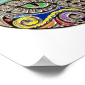 Jewel Cat Colorful Boho Poster (Hoek)