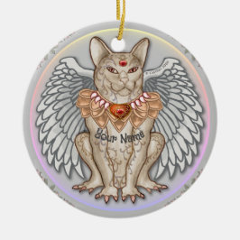Jewel Cat Gargoyle Keramisch Ornament