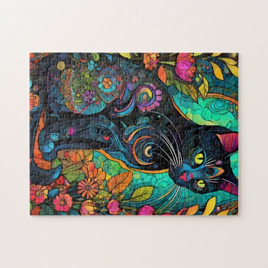 Jewel Cat Legpuzzel (Horizontaal)