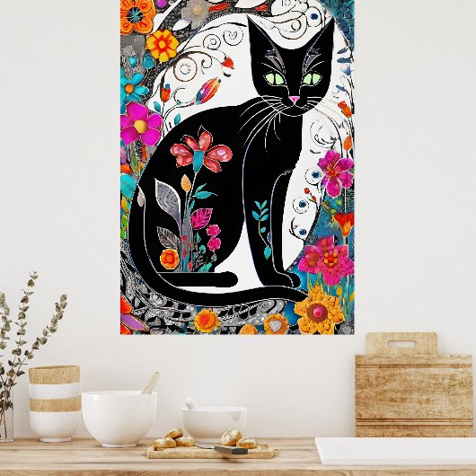 Jewel Cat Poster (Keuken)