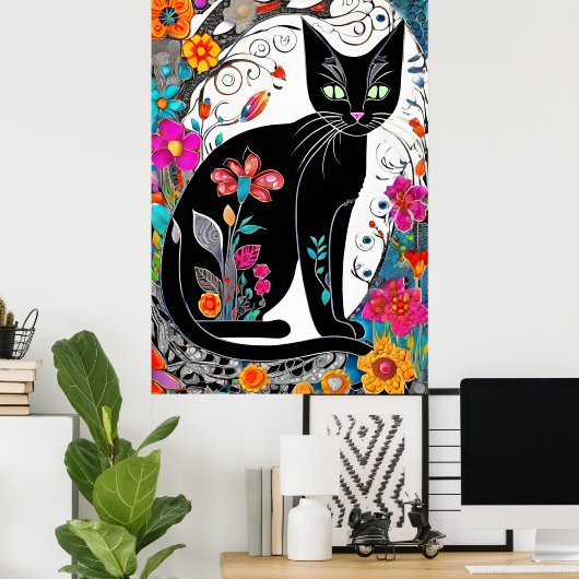 Jewel Cat Poster (Thuiskantoor)