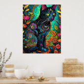 Jewel Cat Poster (Keuken)