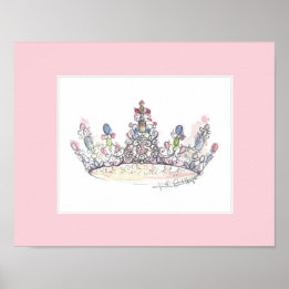 Jewel Crown door Heather French Henry Poster