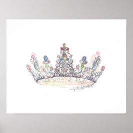 Jewel Crown door Heather French Henry Poster