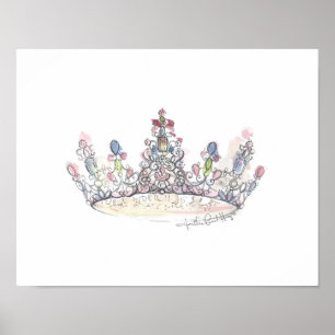 Jewel Crown door Heather French Henry Poster
