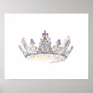 Jewel Crown door Heather French Henry Poster