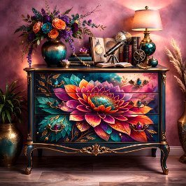 Jewel Dahlia Découpage Tissuepapier
