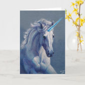 Jewel de Unicorn Kaart (Gele Bloem)