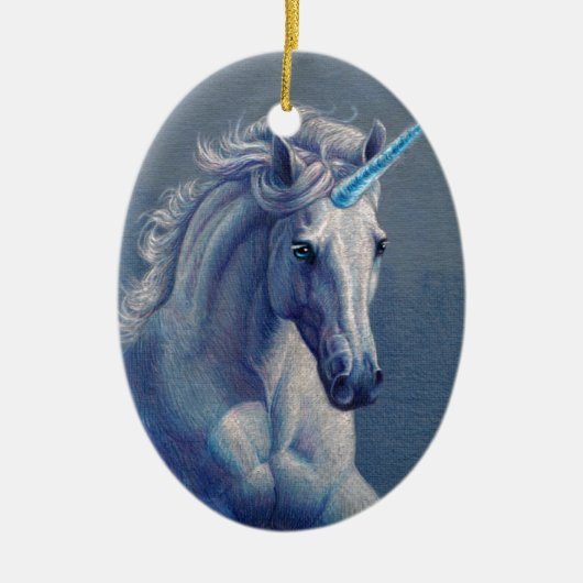 Jewel de Unicorn Keramisch Ornament (Voorkant)