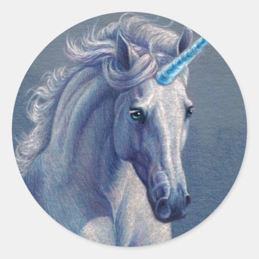 Jewel de Unicorn Ronde Sticker (Voorkant)
