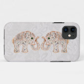Jewel Elephants Foto & Paisley Lace iPhone 5 Hoesj Case-Mate iPhone Case (Achterkant (horizontaal))