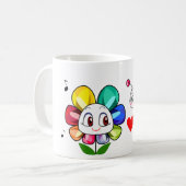 Jewel Flower Coffee Mok (Voorkant links)