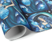 Jewel Galaxy Zodiac Aquarius Cadeaupapier (Rol Hoek)