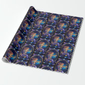 Jewel Galaxy Zodiac Boogschutter Cadeaupapier (Uitgerold)