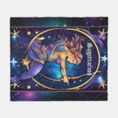 Jewel Galaxy Zodiac Boogschutter Fleece Deken (Voorkant (Horizontaal))
