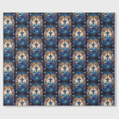 Jewel Galaxy Zodiac Gemini Cadeaupapier (Vlak)