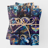 Jewel Galaxy Zodiac Inpakpapier Vel (In situ)