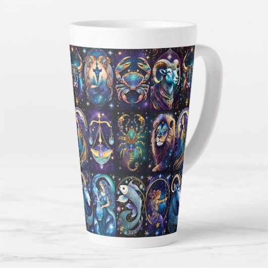 Jewel Galaxy Zodiac Latte Mok (Rechterhoek)