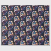Jewel Galaxy Zodiac Leo Cadeaupapier (Vlak)