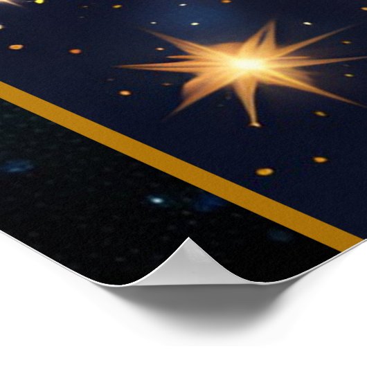 Jewel Galaxy Zodiac Leo Poster (Hoek)