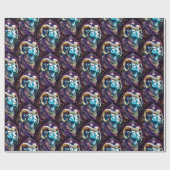 Jewel Galaxy Zodiac Ram Cadeaupapier (Vlak)