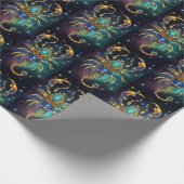Jewel Galaxy Zodiac Schorpioen Cadeaupapier (Hoek)