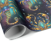 Jewel Galaxy Zodiac Schorpioen Cadeaupapier (Rol Hoek)