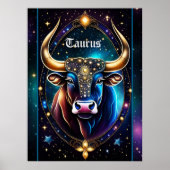 Jewel Galaxy Zodiac Taurus Poster (Voorkant)