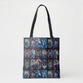Jewel Galaxy Zodiac Tote Bag (Voorkant)