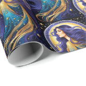 Jewel Galaxy Zodiac Virgo Cadeaupapier (Rol Hoek)